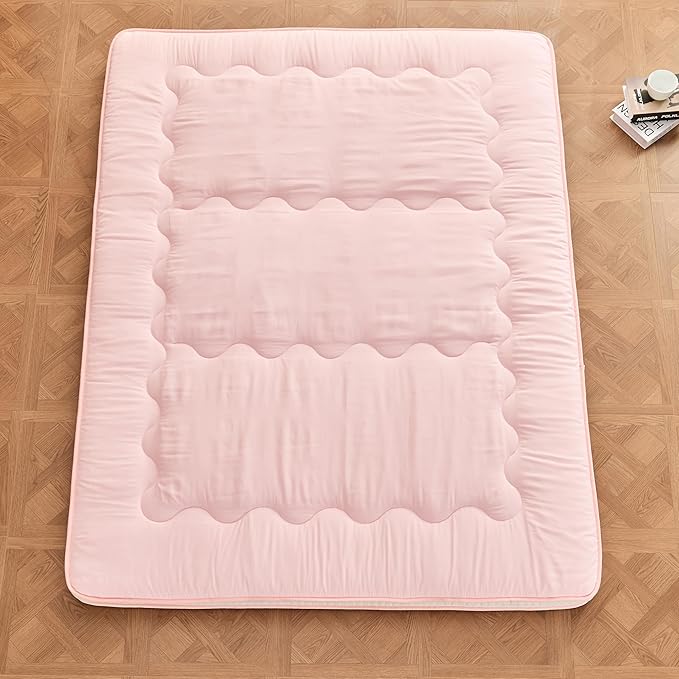 Dr.Futon Japanese Floor Futon Mattress Extra Thick Folding Roll Up Bed Topper...