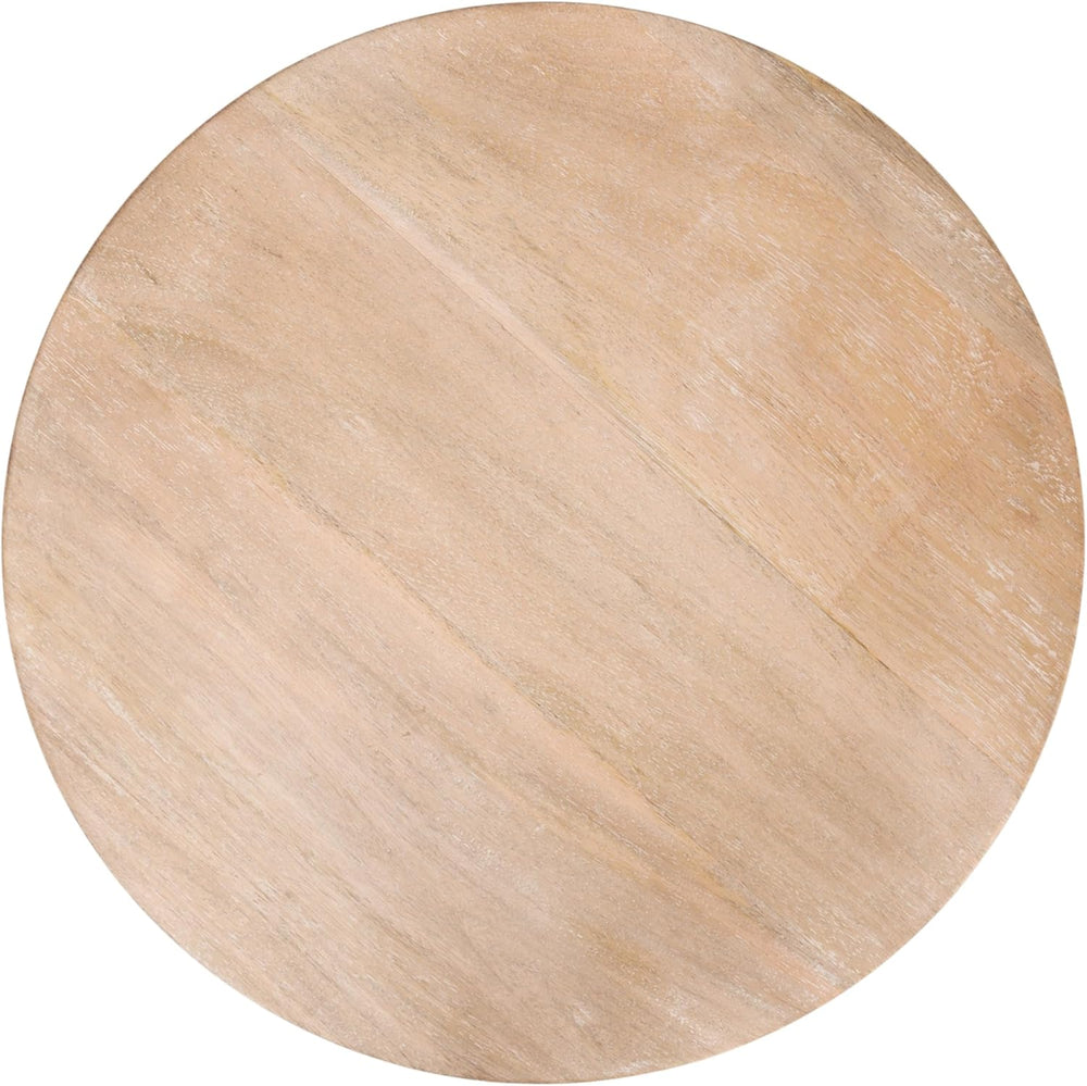 Kate and Laurel Wegner Traditional Wooden Round Drink Table, 12 x 12 x 30, Li...
