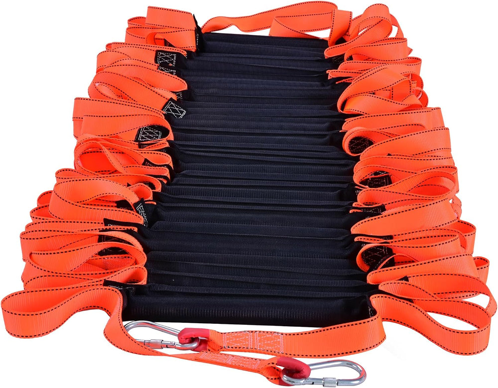 Fire Escape Ladder,32 FT Emergency Portable Safety Ladder,Extension Rope Ladd...