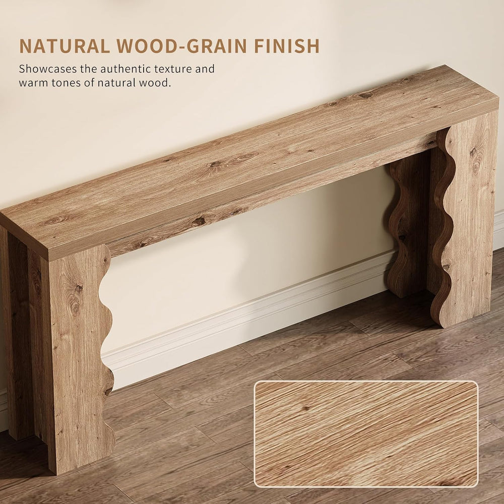 70.9" Farmhouse Entryway Table, Wood Console Table, Behind Couch table |...
