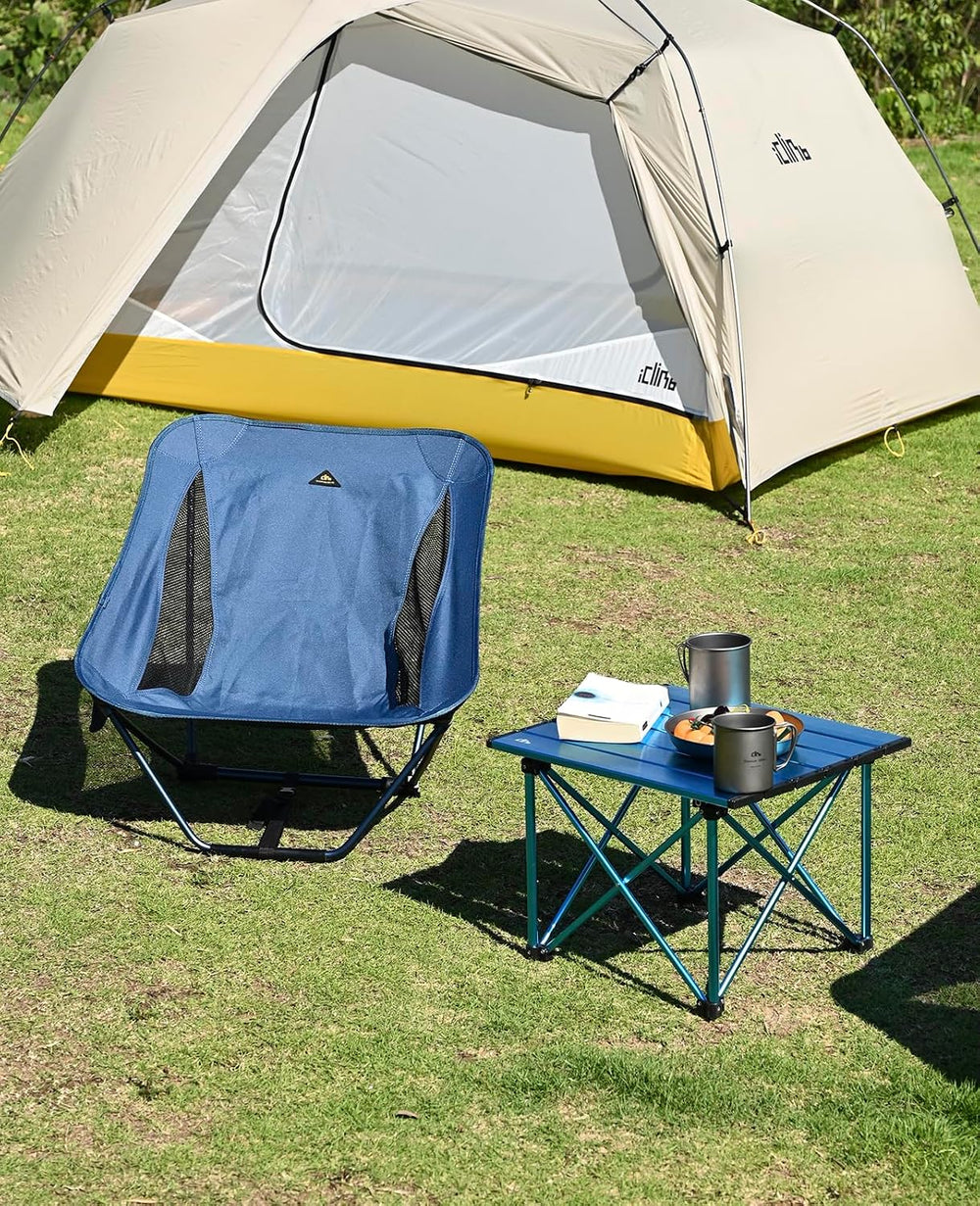 iClimb Ultralight Compact Camping Folding Table (Reinforced Nature - S)