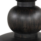 Furniture of America Lioren Modern 54-inch Round Dining Table with Turned Pedestal Base and Two-Tone Design, Seats up to 4 for Home Kitchen, Living Room, Espresso
