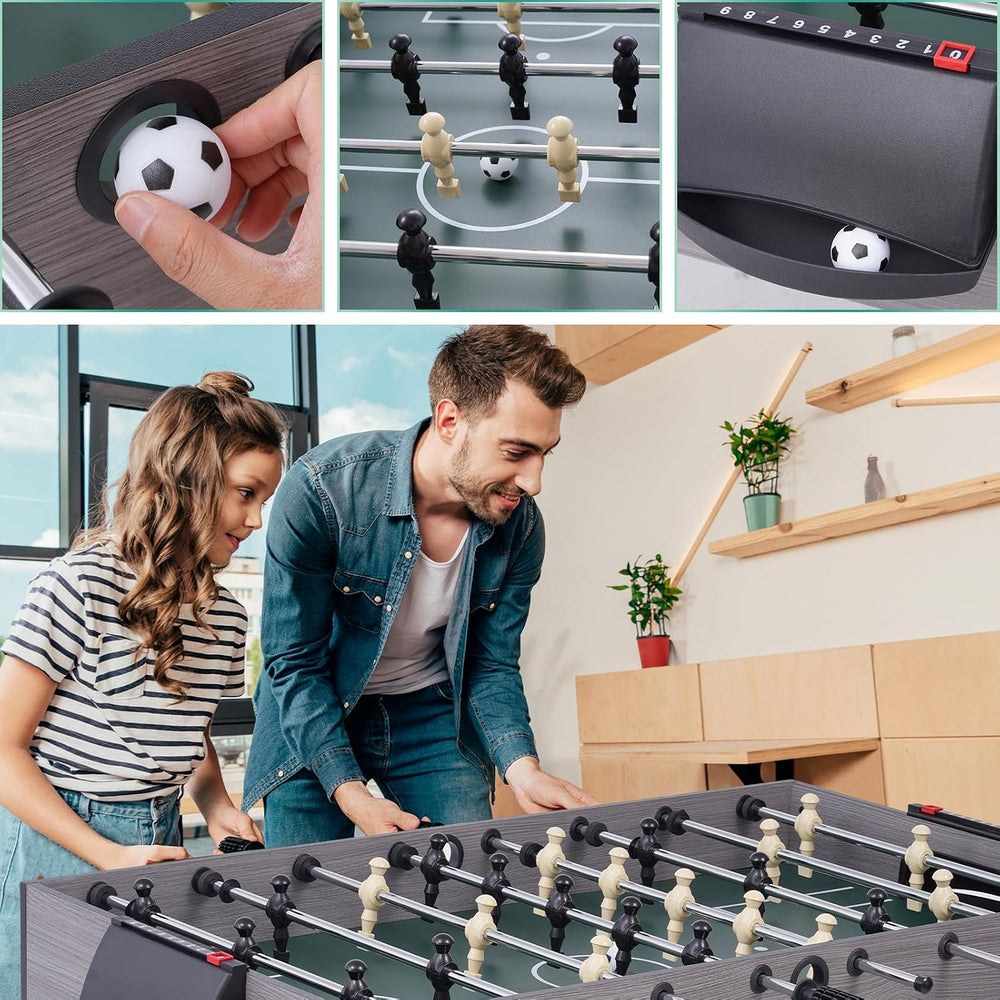 54" 4-in-1 Multi Game Table, Foldable Combo Game Table Set with Ping Pon...