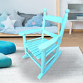 Kids Rocking Chair, Toddler Rocking Chair, Childrens Rocking Chair With Classic Rocker and Hardwood Construction, for Boys, Girls, Nursery, Indoor, Outdoor, Living Rooms, Bedrooms (Light Blue)