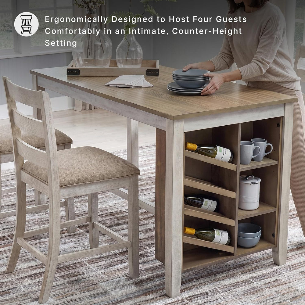 Signature Design by Ashley Skempton Counter Height Dining Table, 60 in