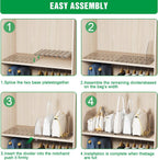 Bag & Purse Organizer for Closet, 4 Sets Adjustable Clear Handbag Storage Shelf, Plastic Clutch Dividers for Closet Organizers and Storage-Keep Purses upright (4 Sets)