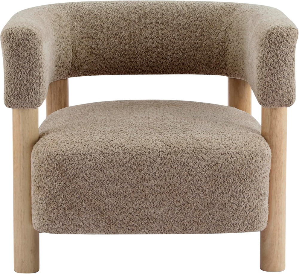 Christopher Knight Home Carly Low Profile Accent Chair, Round Backrest Side C...