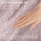 Bean Bag Chairs for Adults, Memory Foam Couch Loveseat Sofa Chair, Soft Teddy Material Cozy Comfy Reading Nook Chairs, Floor Chair for Living Room Bedroom Office(Pink)