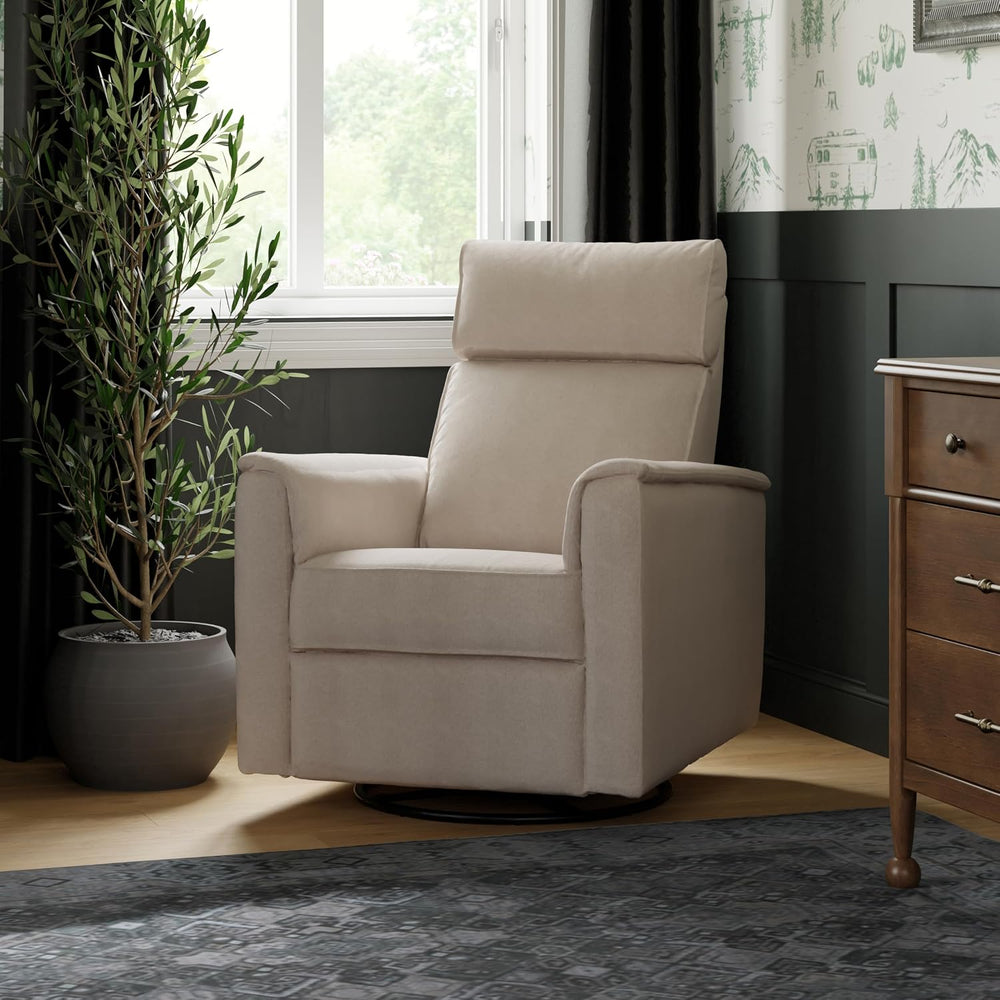 Namesake Willa Plus Power Recliner Glider, Performance Beach Eco-Weave | GREE...