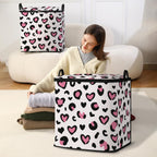 Large Comforter Storage Bag with Zipper,Closet Organizer for Clothes/Blankets/Quilts/Pillows,Fabric Storage Bags with Portable Handles 95L(2-Pack)