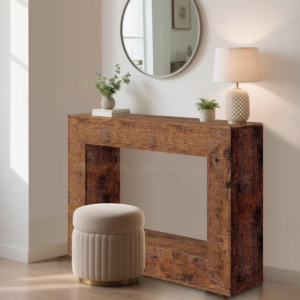 GAOMON 47" Narrow Wood Console Table with Storage Shelf - Vintage Accent...
