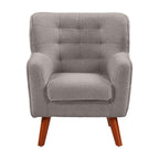 ECR4Kids Mila Sherpa Toddler Arm Chair with Removable Wooden Legs, Kids Furniture, Grey