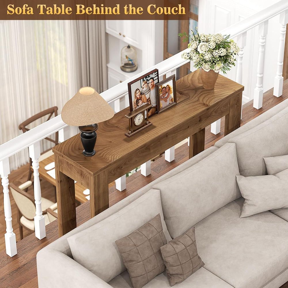 Armocity Small Console Table for Entryway, 32" Farmhouse Narrow Sofa Tab...