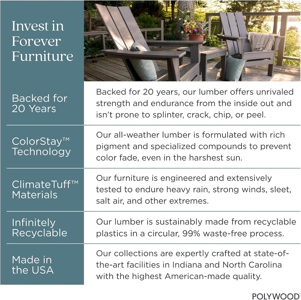 POLYWOOD Presidential Rocking Chair in Black