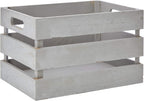 Zeller Storage Box Vintage 31x21x18,7cm of Wood in Grey, 31 x 21 x 18.7 cm