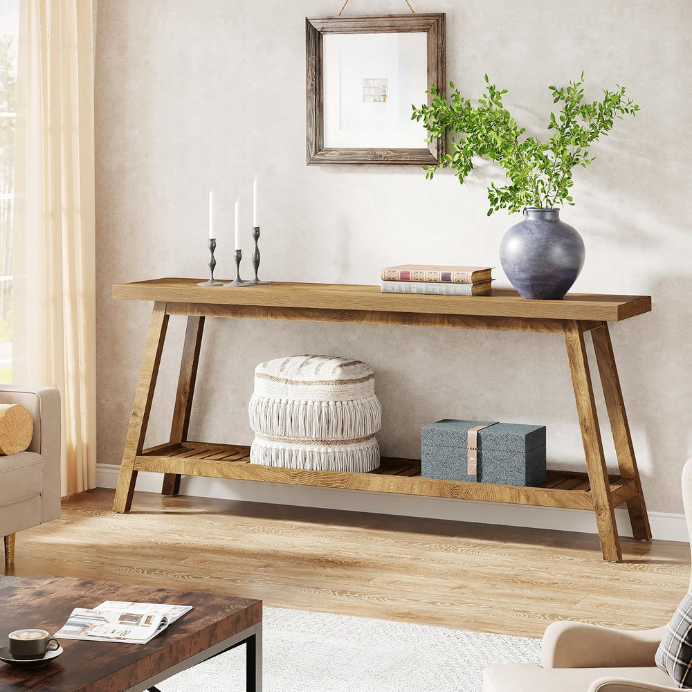 Tribesigns Farmhouse Console Entryway Table: 70.9 Inches Extra Long Console T...