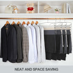 TOPIA HANGER Pant Hangers Space Saving 3 Pack Yoga Pants Leggings Hangers for Closet Non Slip 5 Tier Swing Arm Hanger Organizer for Pants Yoga Pants Leggings Trouser Jeans Slack - CT49B