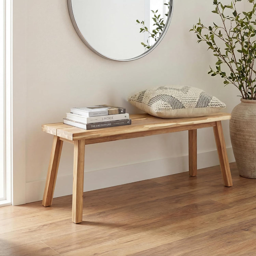 ARROWSTONE Solid Wood Bench for Entryway, Bed Bench, Dining, Plant Stand - Wo...