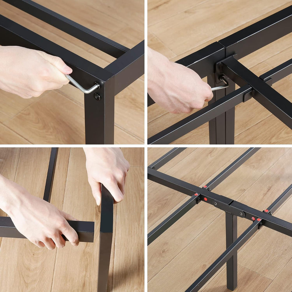 Olee Sleep 18 Inch Heavy Duty Steel Slat Anti-Slip Support, Easy Assembly Pla...