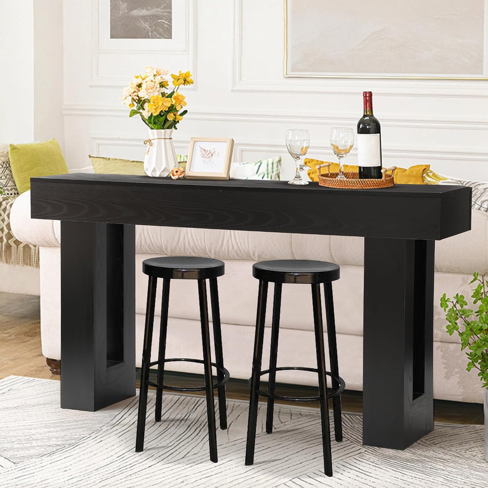 TITIMO 63 Inch Long Console Table, Farmhouse Wooden Sofa Table Behind Couch |...