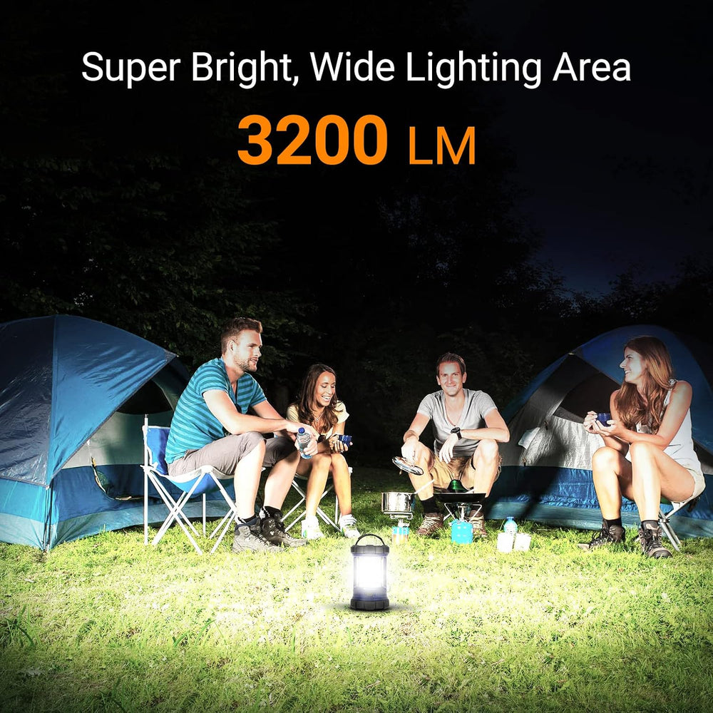 Camping Lantern, 3200LM LED Lanterns for Power Outages, 4600mAh Phone Charger...