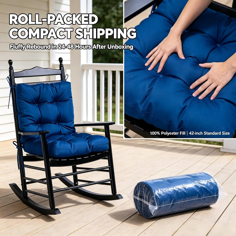QILLOWAY Outdoor Chair Cushion for Patio Furniture, Waterproof Patio Cushions...