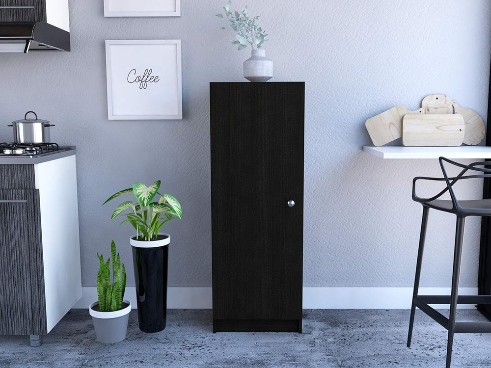 Rectangle Pantry Cabinet Black