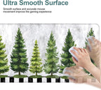Christmas Tree Gaming Mouse Pad 31.5"x11.8"Desk Mat Anti-Slip Rubber Base & Durable Stitched Edges for Gamers Smooth Mouse Writing Surface for Desk Office/Home