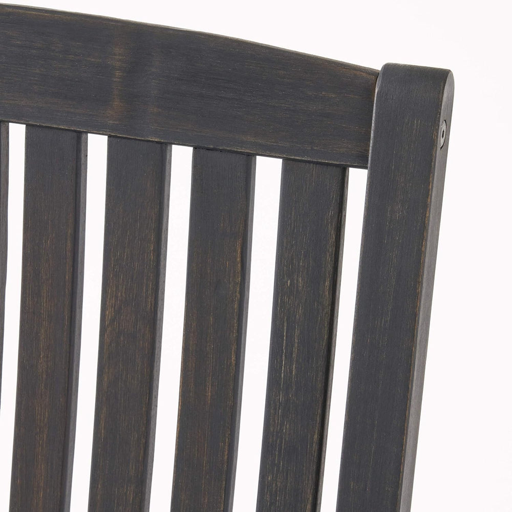 Great Deal Furniture GDFStudio Outdoor Acacia Wood Rocking Chairs (Set of 2),...