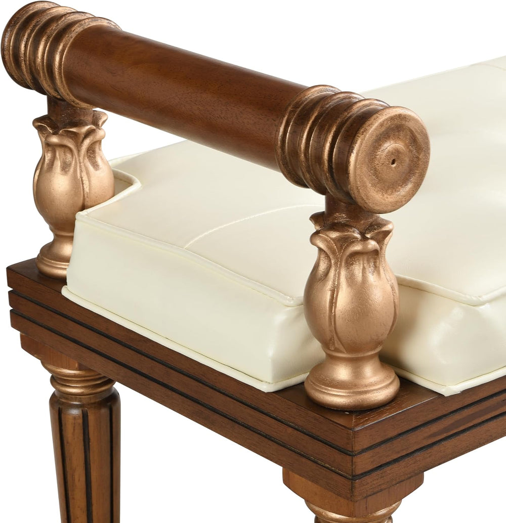 Christopher Knight Home Yae Luxurious PU Leather Upholstered End of Bed Ottom...