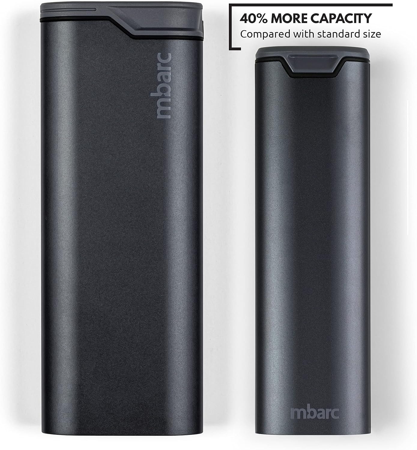 mbarc XL 7 Day Weekly Pill Organizer – Extra Large Capacity Pill Box - Premium Pillcase (XL, Steel Grey)