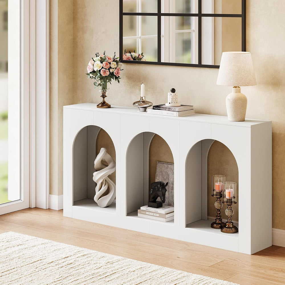 LITTLE TREE Console Table for Entryway, 71-Inch Long Narrow Modern Entry Tabl...