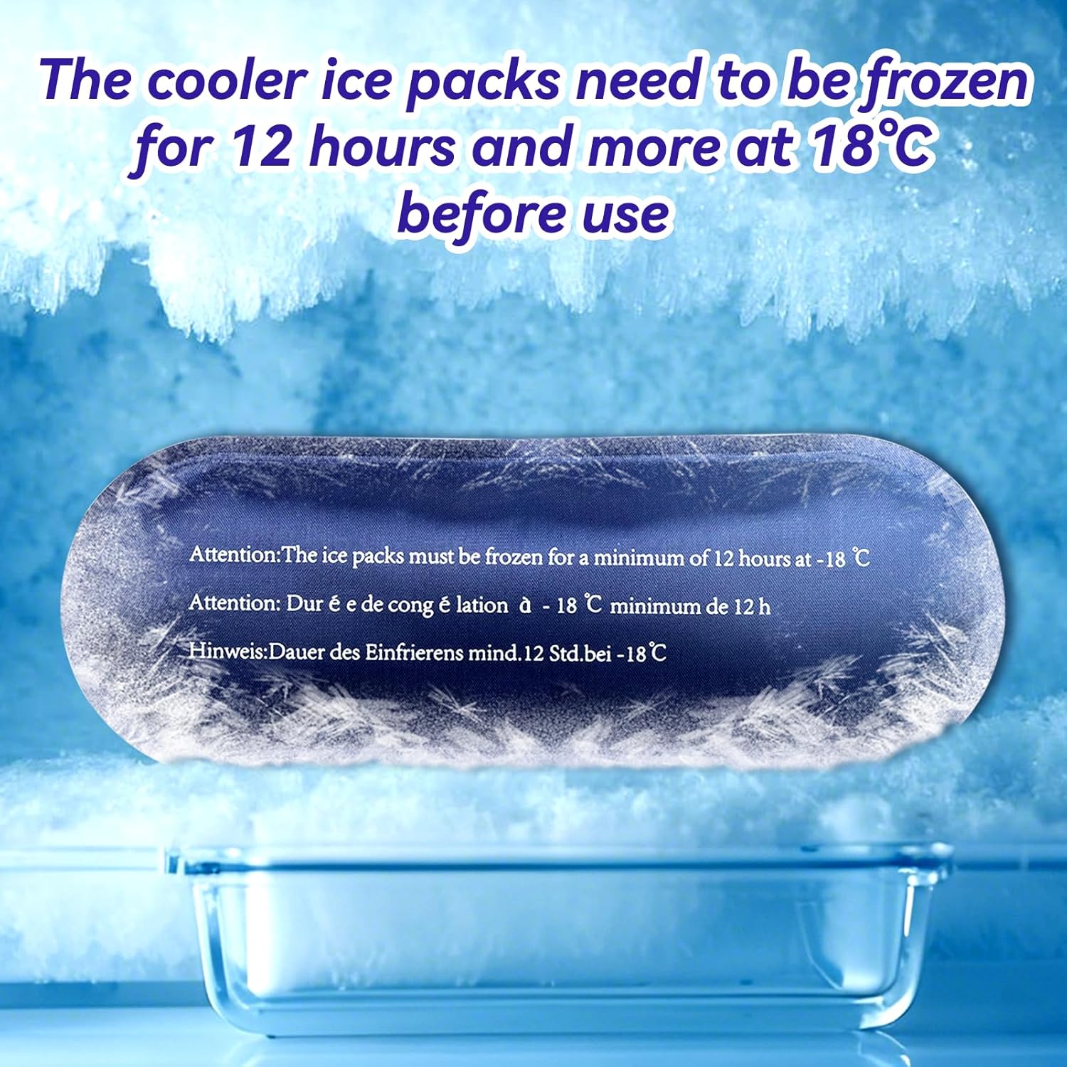 Ice Pack for Insulin Travel Case, TSA Approved Reusable Medical Cooler Bag Ice Packs for Diabetic (Pack of 2)