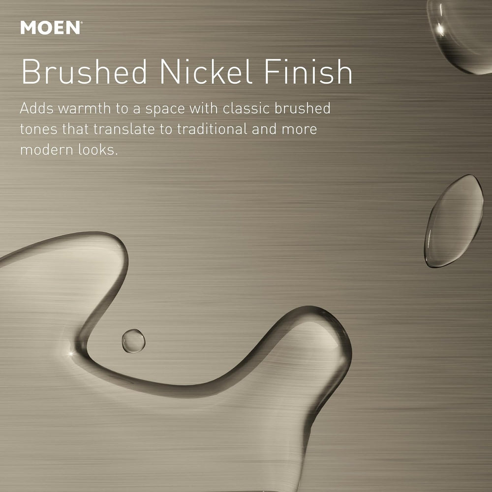 Moen Lounge Collection Brushed Nickel 24-Inch Double Towel Bar, Wall Mounted ...