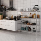 18" Deep x 54" Wide x 54" Height Wire Shelving Kit | 4-Tier | NSF Commercial Storage Rack Unit