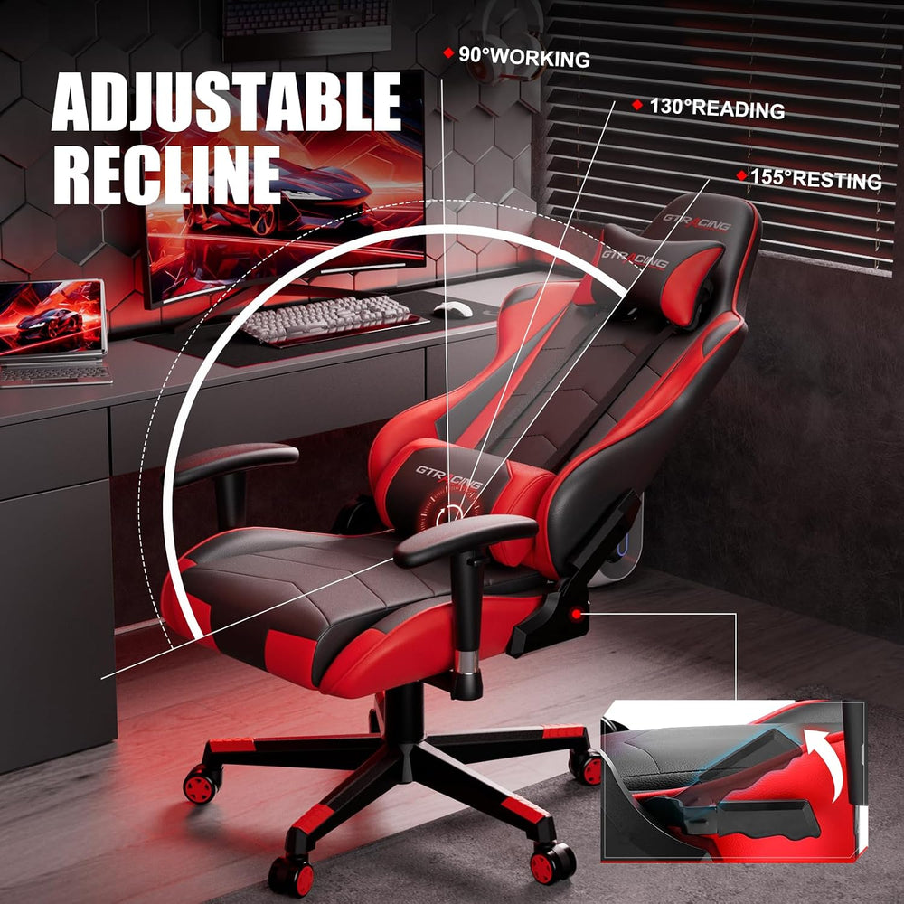 GTRACING Gaming Chair Racing Office Computer Ergonomic Video Game Chair Backr...