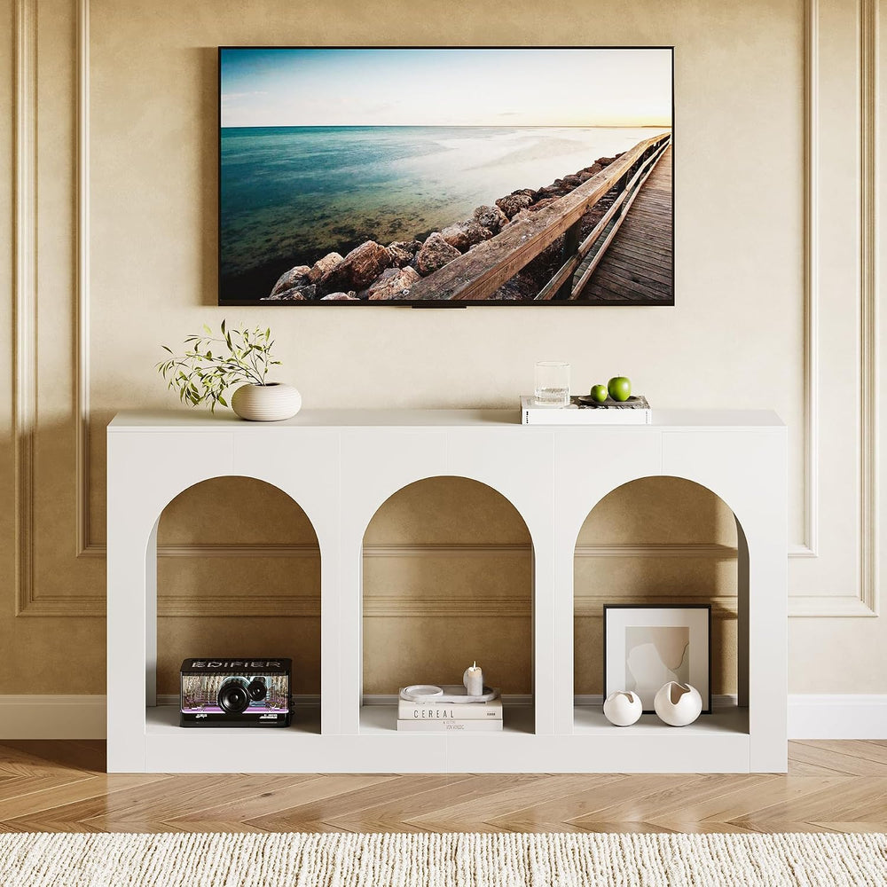 LITTLE TREE Console Table for Entryway, 71-Inch Long Narrow Modern Entry Tabl...