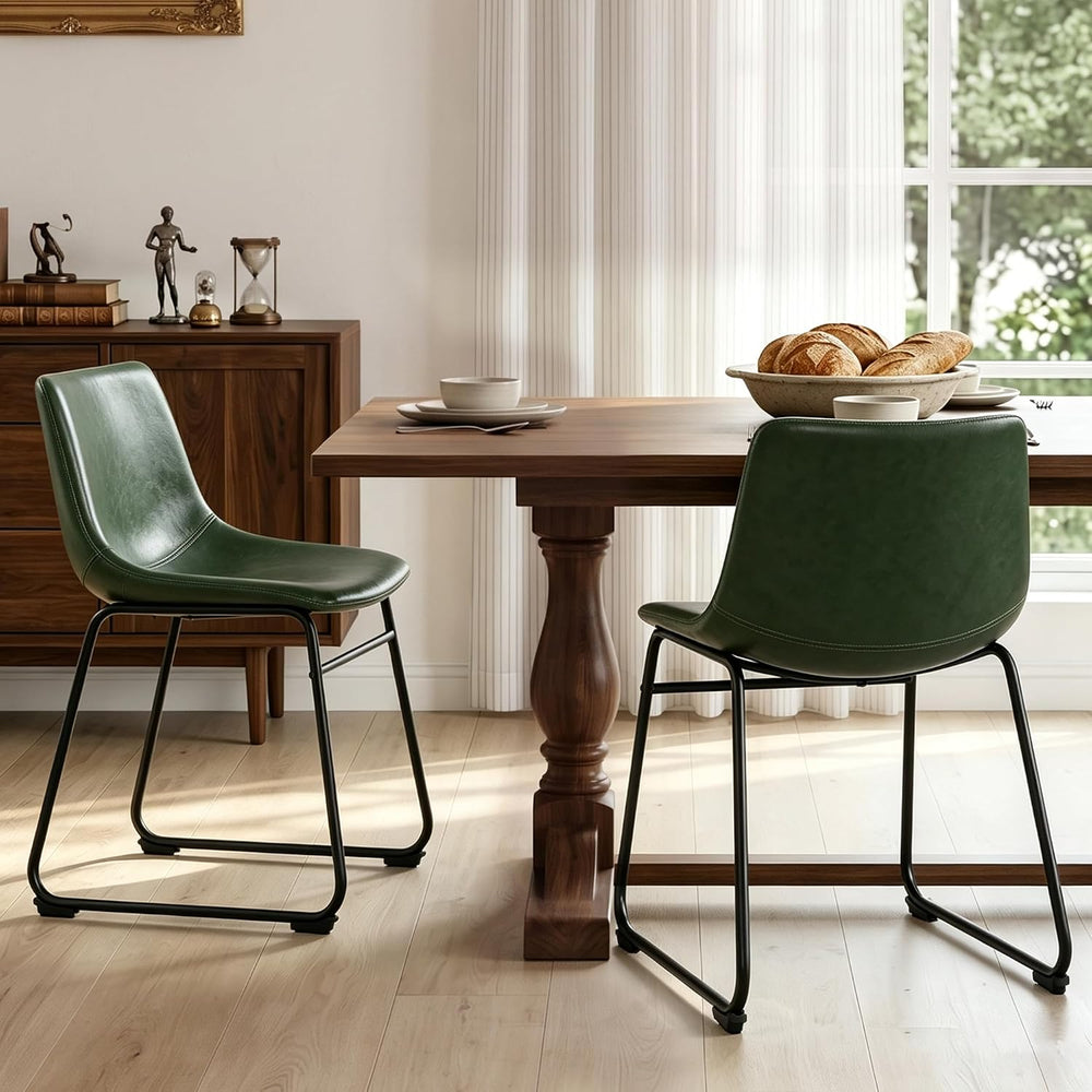 LSSBOUGHT Dining Chairs, Mid-Century Modern Dining Room Chair Kitchen Chairs,...