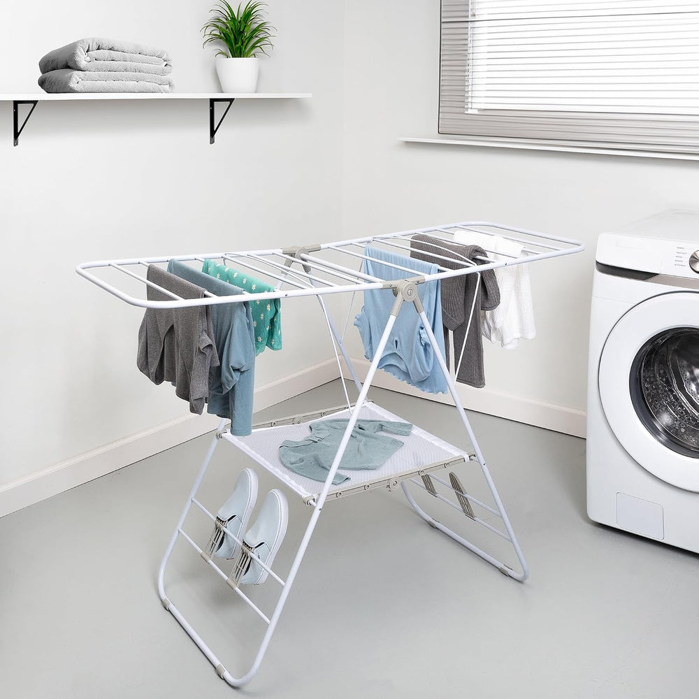 Honey-Can-Do Heavy-Duty Foldable Laundry Drying Rack – Portable Shoes & C...