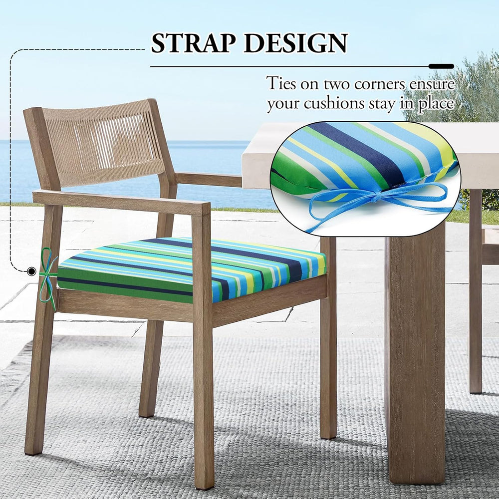 Wellsin Outdoor Chair Cushions for Patio Furniture - Patio Chair Cushions Set...