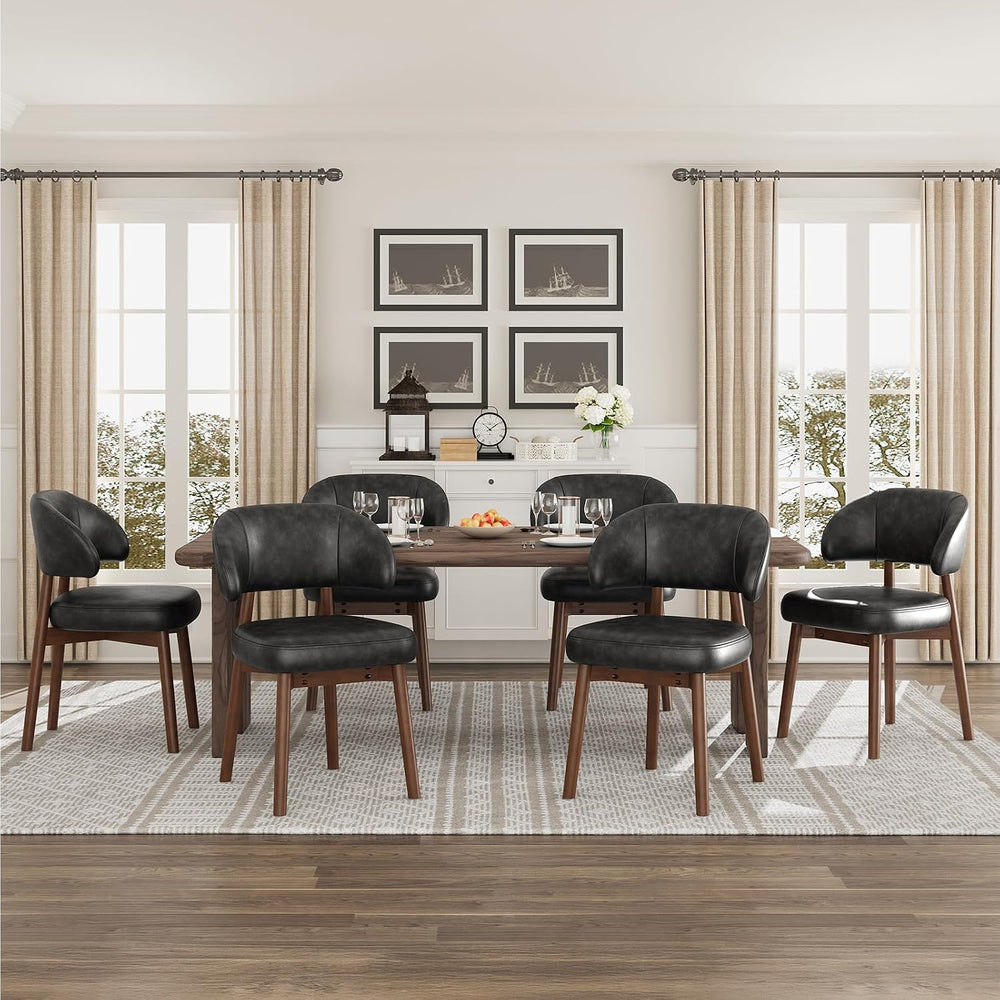 MALOL Wooden Dining Chairs Set of 2, Modern Upholstered Dining Room Kitchen S...