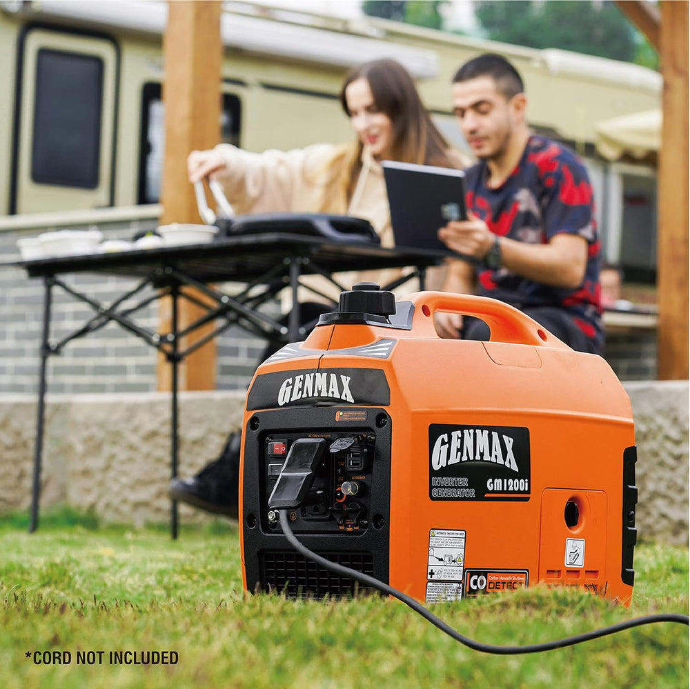 GENMAX Portable Generator，1200W Ultra-Quiet Gas Engine, EPA Compliant, Eco-Mo...