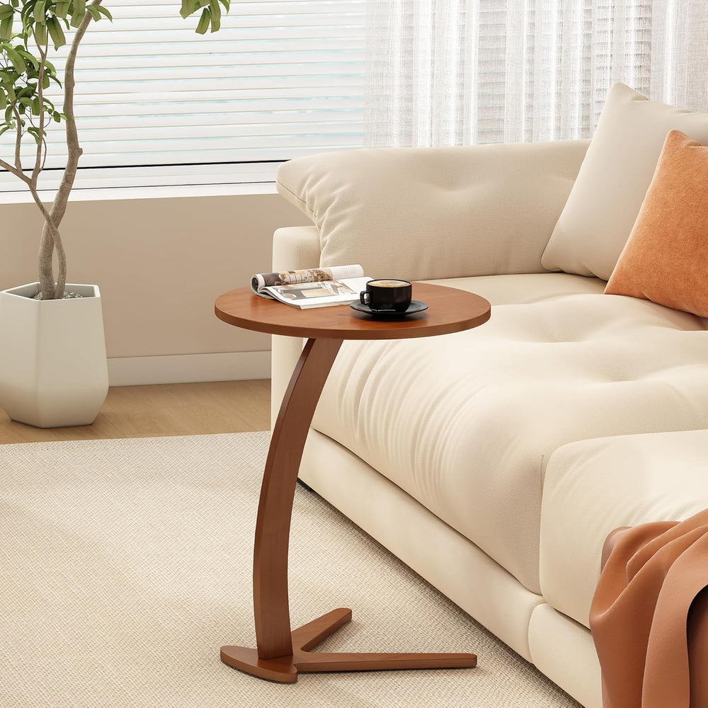 Couch Tables that Slide Under: 15 '' Modern C Shaped End Table Nights...