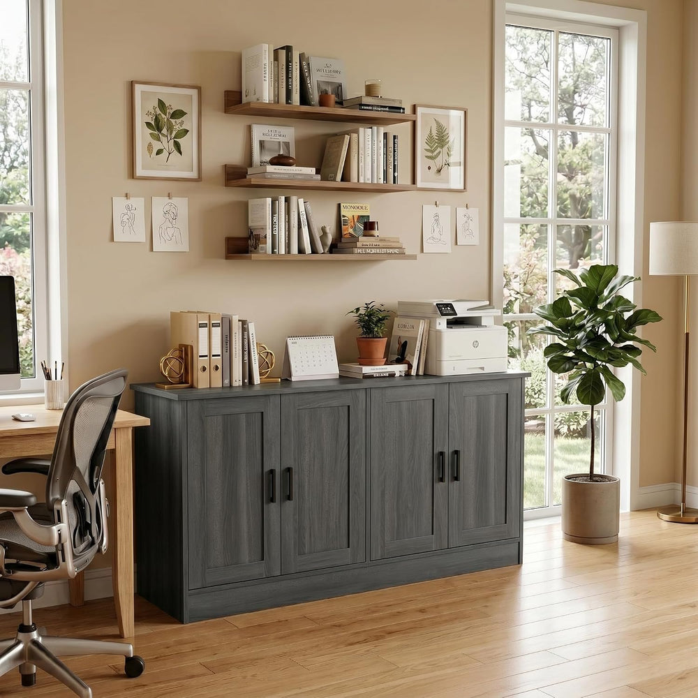 Anystyle 53" Dark Grey Buffet Cabinet with Storage