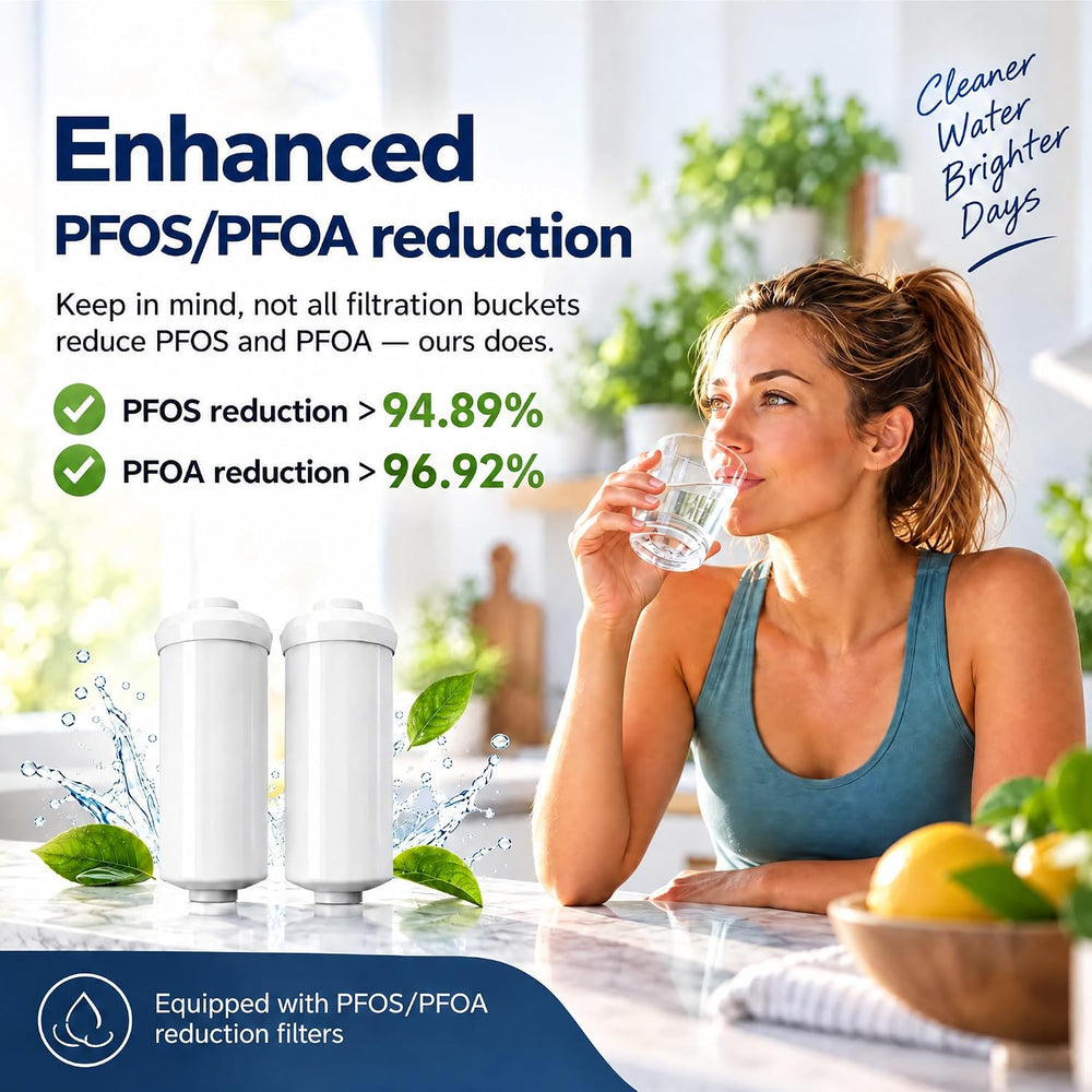 Pureday 3 Gallon Stainless Steel Gravity Water Filter, Meets NSF 42/53/401