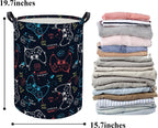 Game Laundry Basket Boys Kids Baby Laundry Hamper Dirty Clothes Organizer Storage Bin Nursery Hamper for Bedroom Room Decor(Game)
