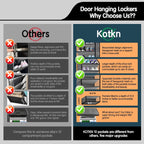 10 Tier Over The Door Organizer - Heavy Duty Hanging Storage Rack with Sturdy Oxford Fabric, Holds 20+ Pairs of Footwear, Boots & Sneakers, Saves 50% Closet Space (Gray)