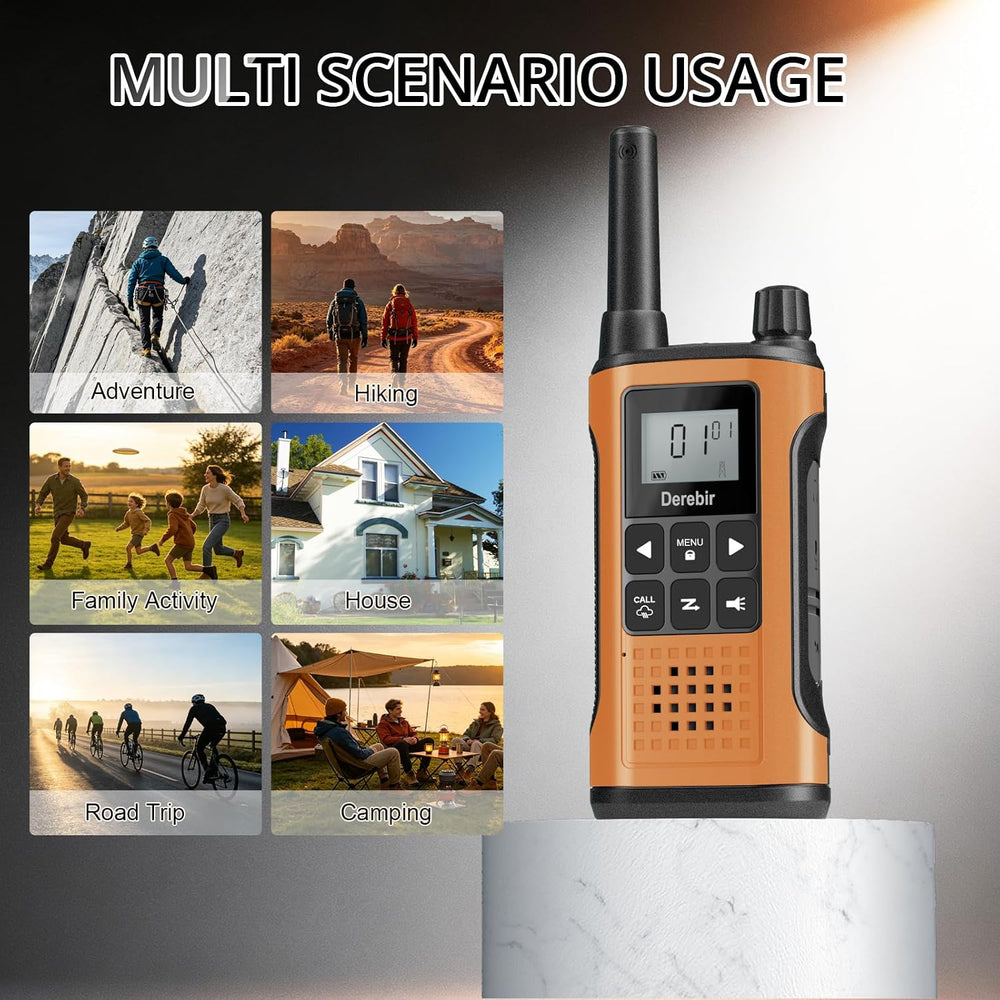 Rechargeable Walkie Talkies for Adults Long Range-4 Pack