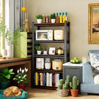 4 Tier Shelf, Adjustable, Metal, Sturdy, Easy Assembly, 20" w,14" d, 55" H,Organization and Storage Shelving Unit for Laundry Room/Bathroom/Garage, Bookshelf, Plants Shelf
