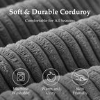 Youzi Folding Sofa Bed Convertible Sleeper Chair with Pillow, 4-in-1 Foldable Mattress Futon Couch Bed to Lounge Chair for Living Room, Bedroom, Dorm & Guest, Washable Cover, Dark Gray, Single